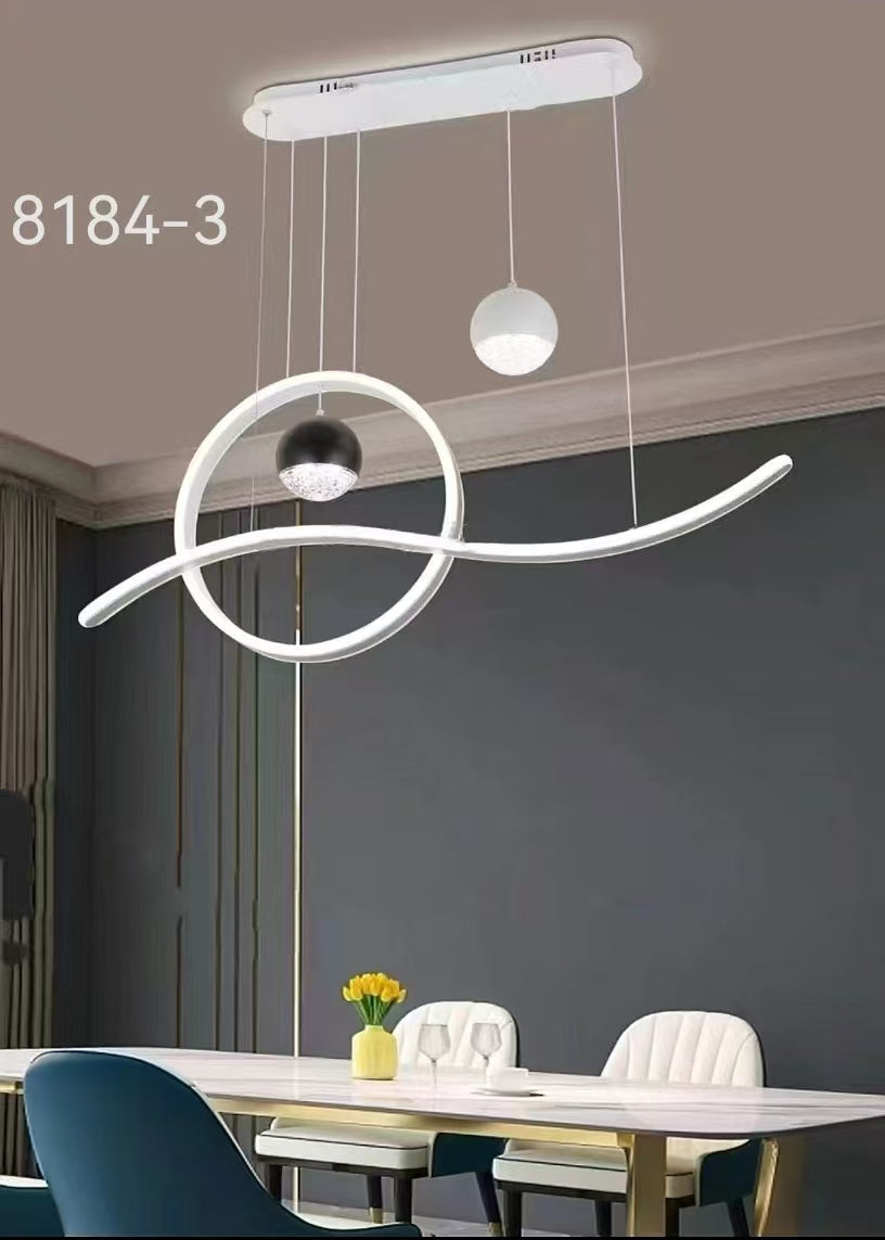 Modern Sculptural Pendant Light - Model 8184-3