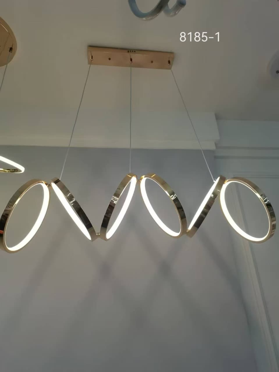 Modern Interlocking Ring LED Pendant - Model 8185-1